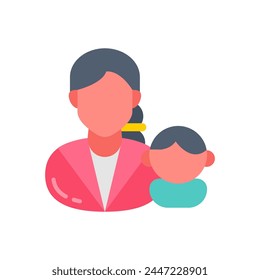 Pediatrician icon in vector. Logotype
