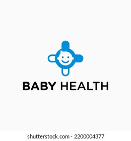 Pediatrician Logo Design Vector Silhouette Illustration Stock Vector ...