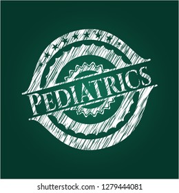 Pediatrics with chalkboard texture