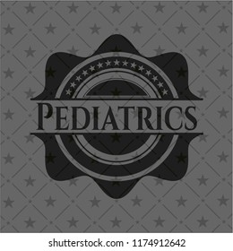 Pediatrics dark emblem. Retro