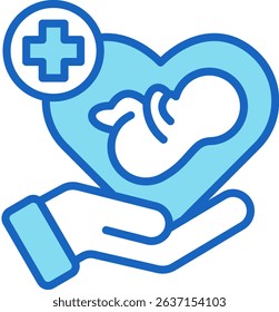 Pediatrics Icon Blue Vector Illustration