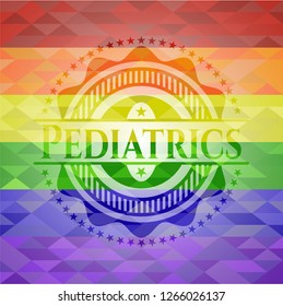 Pediatrics lgbt colors emblem 