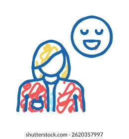 pediatria especialista médico ícone doodle esboço vetor. pediatria médico especialista sinal. símbolo isolado ilustração