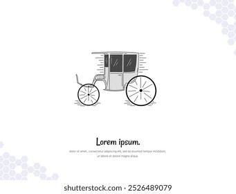 Pedicab simple doodle flat vector art for wall decoration landscape. vector illustration simple image. collection of transportation cartoon illustrations. for room decoration, events, etc