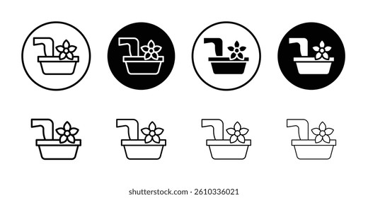 Pedicure icon Flat fill set collection