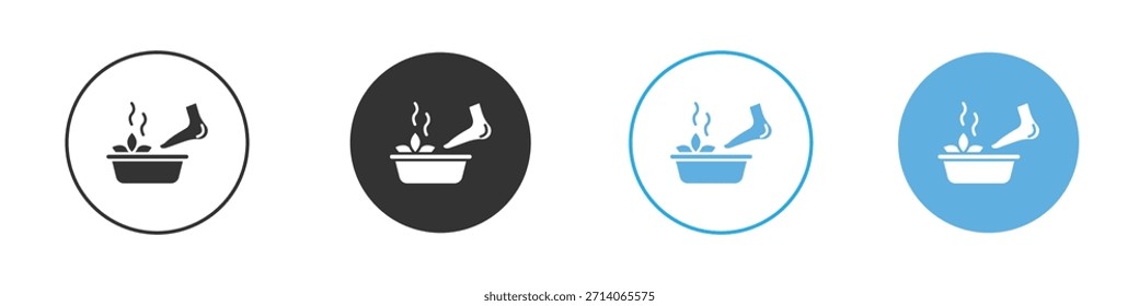Pedicure icon. Graphic icon design template