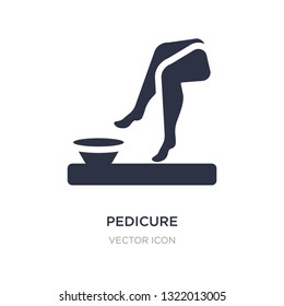 pedicure icon on white background. Simple element illustration from Beauty concept. pedicure sign icon symbol design.