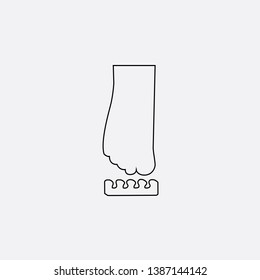 pedicure icon sign signifier vector