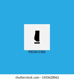 pedicure icon sign signifier vector
