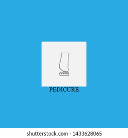 pedicure icon sign signifier vector
