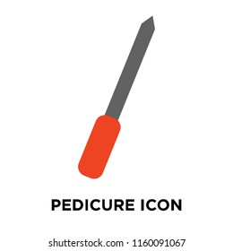 Pedicure icon vector isolated on white background, Pedicure transparent sign