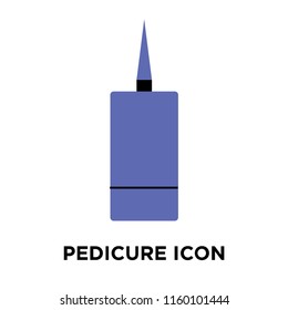 Pedicure icon vector isolated on white background, Pedicure transparent sign