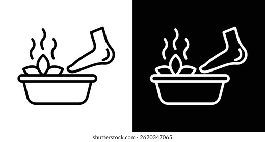 Pedicure icon vector for web and mobile app. Symbol isolated.