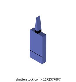 Pedicure isometric left top view 3D icon