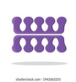 Pedicure kit. Vector illustration. Vector drawing.