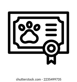 pedigree line icon illustration vector graphic