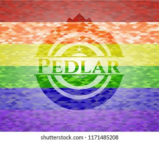 Pedlar lgbt colors emblem 