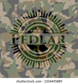Pedlar on camo texture