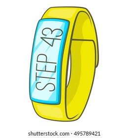 Pedometer icon. Cartoon illustration of pedometer vector icon for web