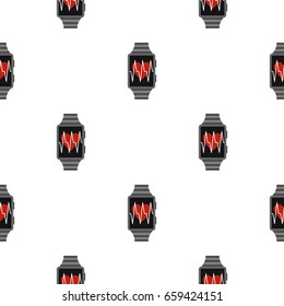 Pedometer pattern seamless flat style for web vector illustration