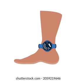 pedometer wearable technology monitoring icon