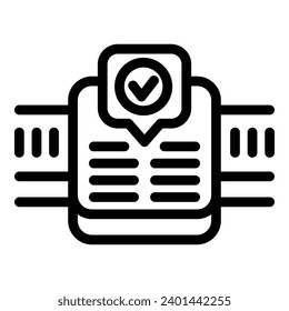 Pedometer wristband icon outline vector. Active lifestyle measure. Workout activity counter