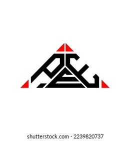 PEE Brief Logo kreatives Design mit Vektorgrafik, PEE einfach und modern Logo.