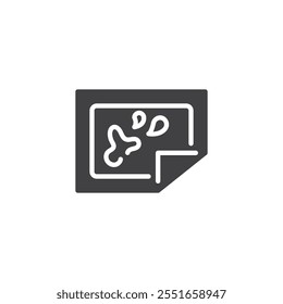 Pee Pads vector icon. filled flat sign for mobile concept and web design. Puppy Pad glyph icon. Symbol, logo illustration. Vector graphics