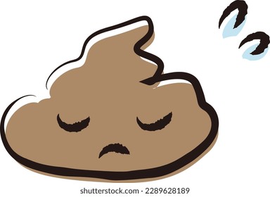 Pee and poop image set
