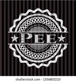 Pee silver badge or emblem
