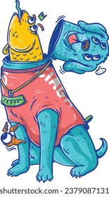 Peek a Boo Fish with Dog Costume