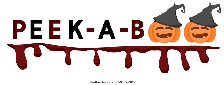 Peek-A-Boo tect on Halloween theme.