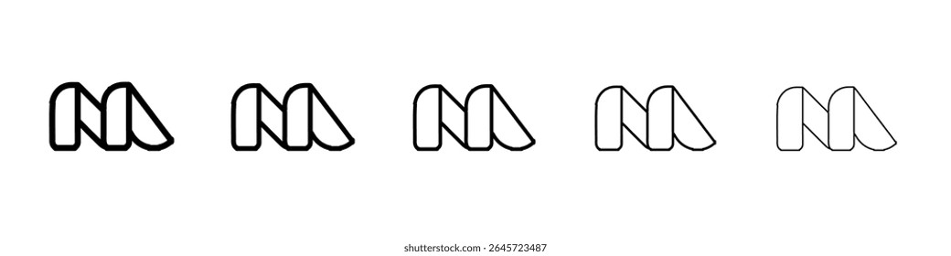 ícone de casca simples vetor contorno logotipo
