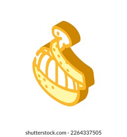 peel mandarin orange isometric icon vector. peel mandarin orange sign. isolated symbol illustration