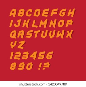 peel off font letter vector alphabet typography