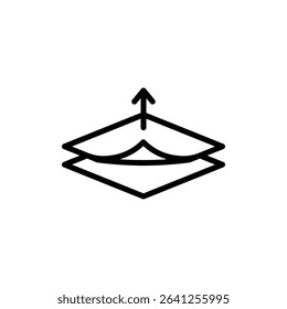 Peel off icon outline set sign