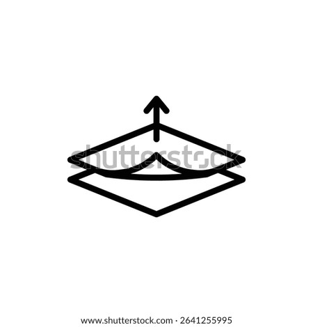 Peel off icon outline set sign