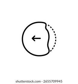 ícone adesivo descascar Vetor plano, ilustração simples para web e app.eps
