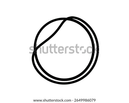 Peel off sticker outline icon isolated on white background.