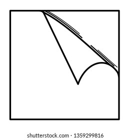 Peel off wallpaper icon