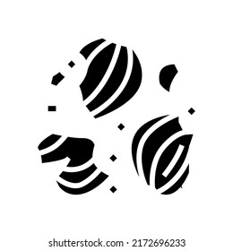 peel of onion glyph icon vector. peel of onion sign. isolated contour symbol black illustration