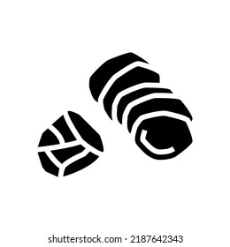 peel potatoes glyph icon vector. peel potatoes sign. isolated symbol illustration