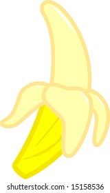 peeled banana