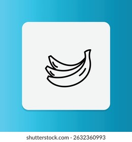 A peeled banana icon representing tropical fruit and healthy snacking.	
