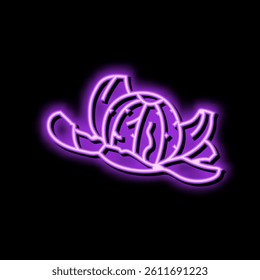 peeled clementine neon light sign vector. peeled clementine sign. isolated symbol illustration