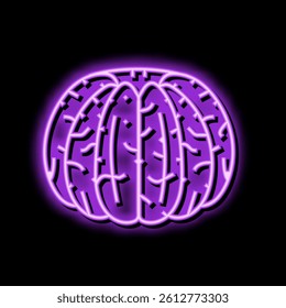 peeled clementine slice neon light sign vector. peeled clementine slice sign. isolated symbol illustration