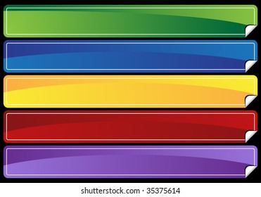 peeled edge banner set