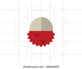 Peeled lychee icon