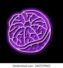 peeled mandarin neon light sign vector. peeled mandarin sign. isolated symbol illustration