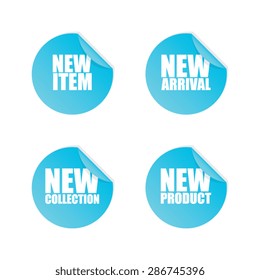 Peeled New Sticker Labels